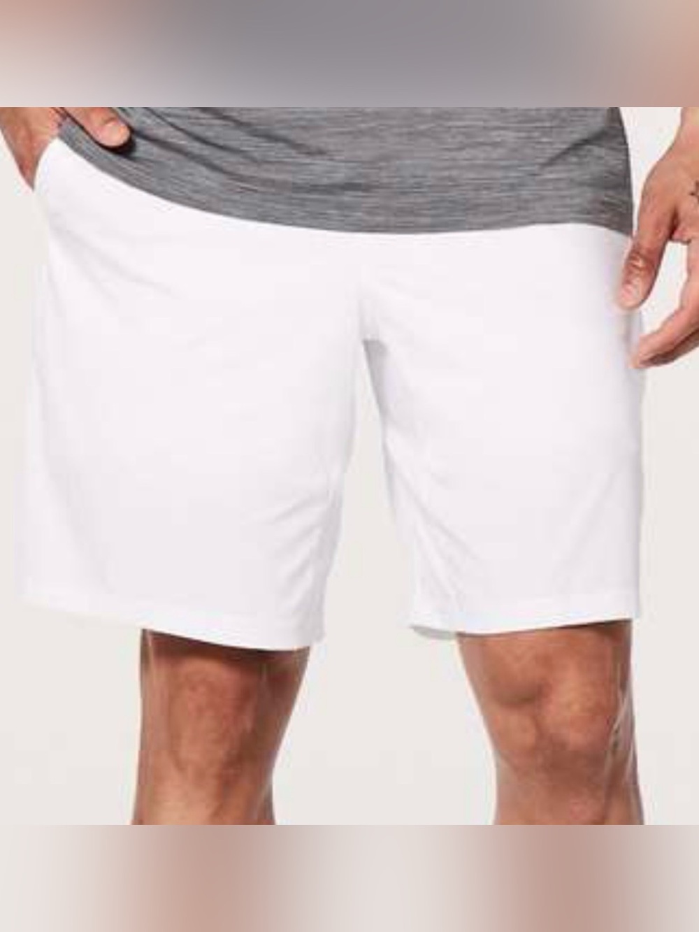 Lululemon Pace Breaker Out Of Mind Liner 9" Shorts White Men Sz S